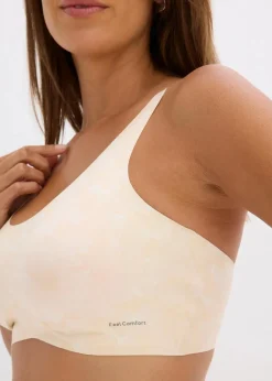 bonprix Seamless|Basics^Wattiertes Feel Comfort Seamless Bralette puder bedruckt
