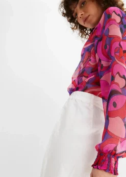bonprix Hosen|Bekleidung·Kleider^Webhose aus Leinen-Baumwoll-Mix weiß