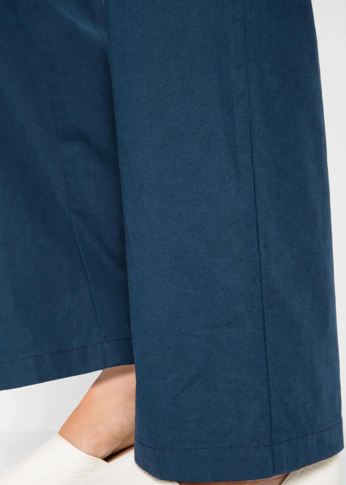 bonprix Hosen|Bekleidung·Kleider^Webhose aus Leinen-Baumwoll-Mix dunkelblau