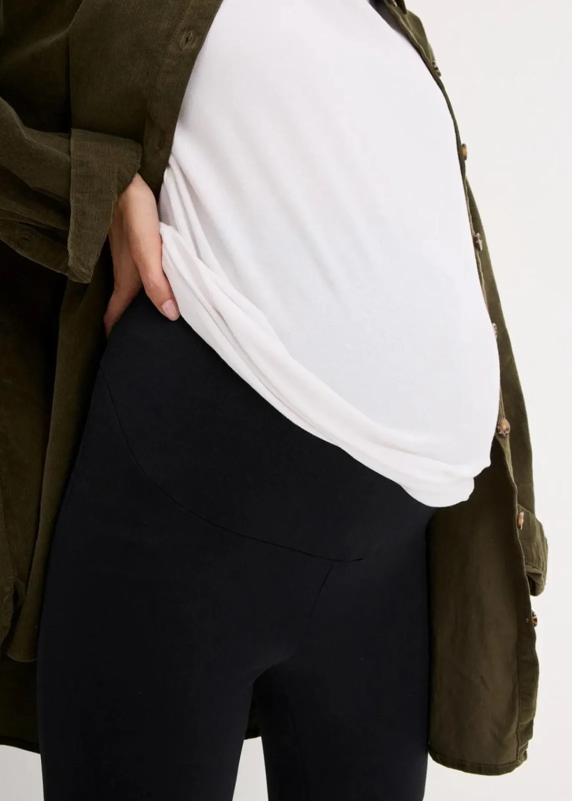 bonprix Bekleidung·Blazer|Umstandsmode^Weiche Umstandsleggings mit angerauter Innenseite schwarz