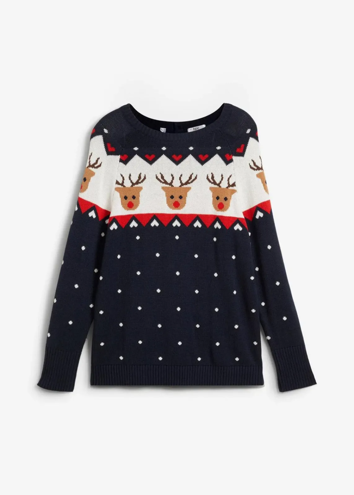 bonprix Bekleidung·Umstandsmode|Bekleidung·Jeans^Weihnachtspullover dunkelblau