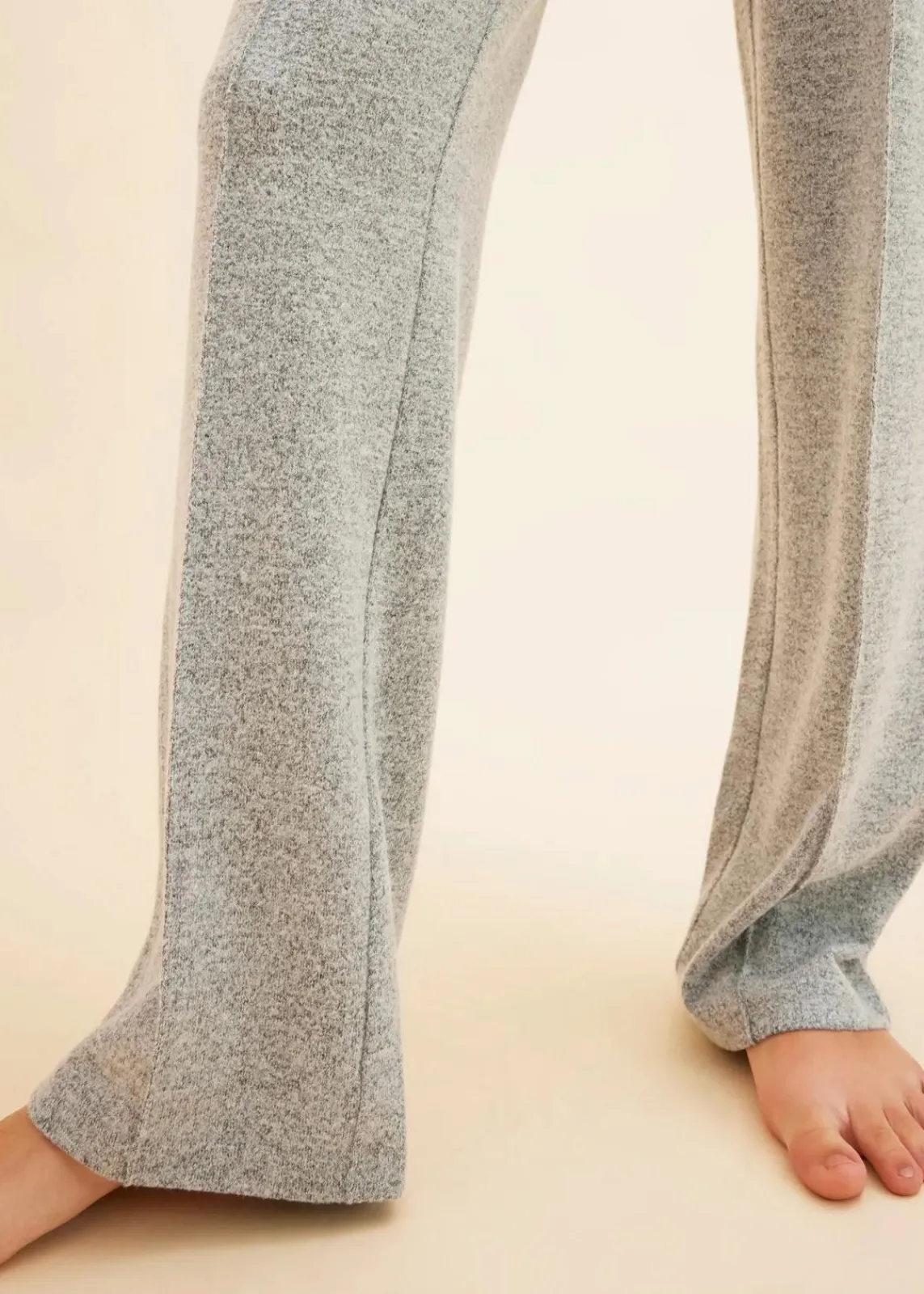 bonprix Homewear^Weit geschnittener Loungewear Hausanzug aus weicher Qualität grau meliert