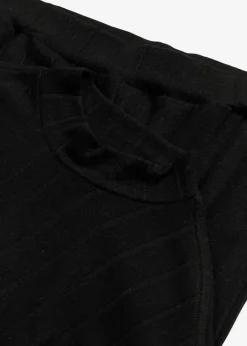 bonprix Homewear|Nachtwäsche^Weit geschnittener Loungewear Hausanzug aus weicher Rippe schwarz