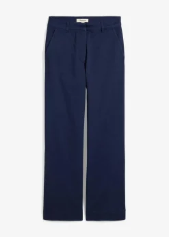 bonprix Bekleidung·Kleider|Zweiteiler & Sets^Weite 7/8 Hose aus elastischem Bio-Baumwoll-Mix dunkelblau