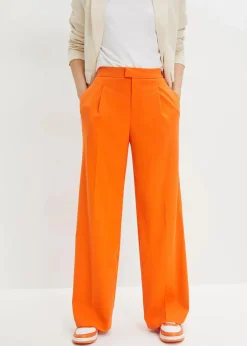 bonprix Bekleidung·Kleider|Hosen^Weite Bundfaltenhose warmorange