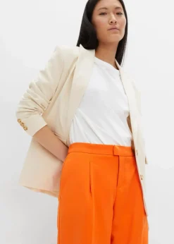 bonprix Bekleidung·Kleider|Hosen^Weite Bundfaltenhose warmorange