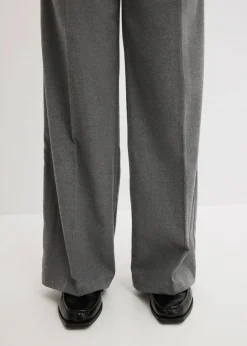 bonprix Bekleidung·Kleider|Hosen^Weite Bundfaltenhose grau meliert