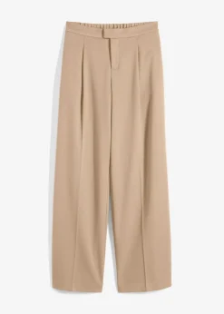 bonprix Nachhaltigere Materialien|Hosen^Weite Bundfaltenhose latte macchiato