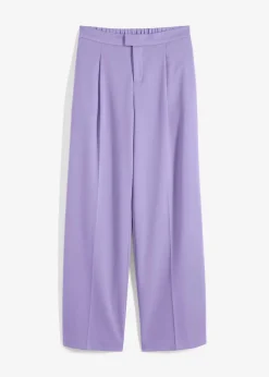 bonprix Nachhaltigere Materialien|Hosen^Weite Bundfaltenhose hellviolett