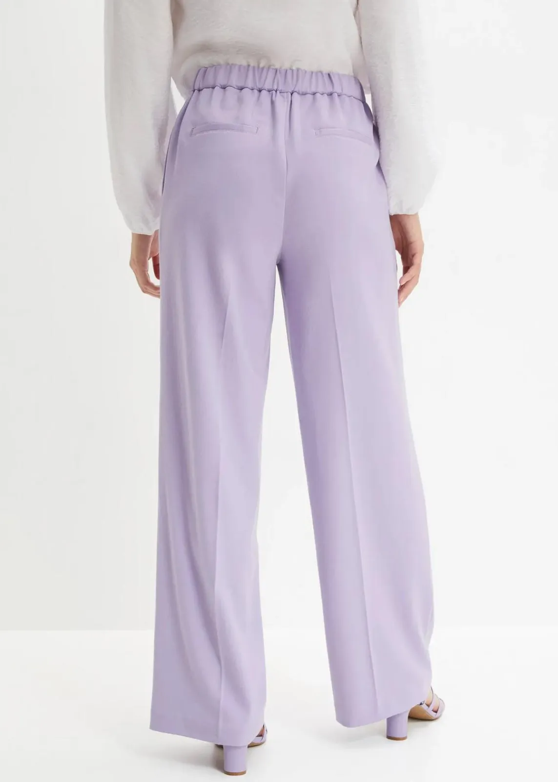 bonprix Nachhaltigere Materialien|Hosen^Weite Bundfaltenhose hellviolett