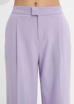 bonprix Nachhaltigere Materialien|Hosen^Weite Bundfaltenhose hellviolett