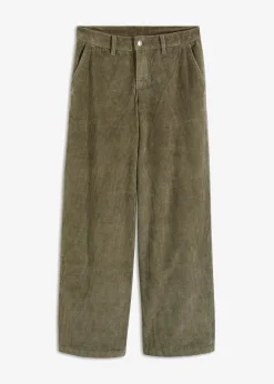 bonprix Hosen|Bekleidung·Kleider^Weite Cordhose raucholiv