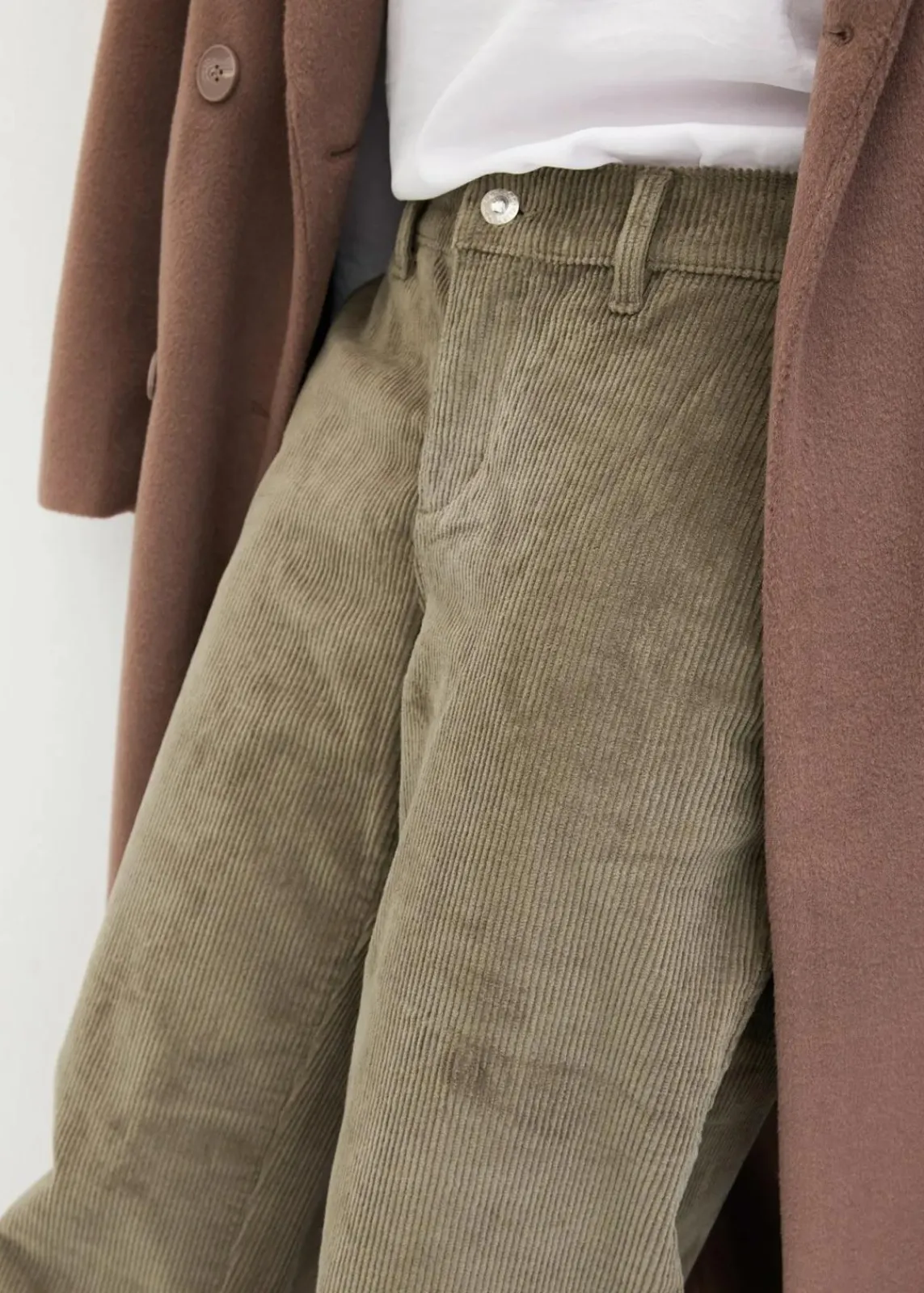 bonprix Hosen|Bekleidung·Kleider^Weite Cordhose raucholiv