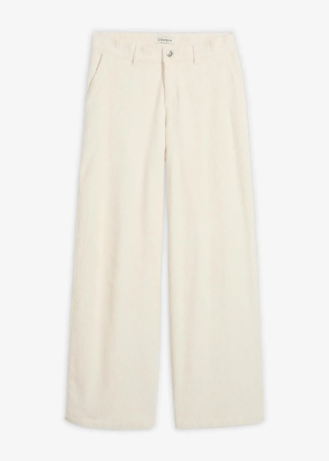 bonprix Bekleidung·Kleider|Hosen^Weite Cordhose perlweiß