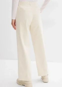 bonprix Bekleidung·Kleider|Hosen^Weite Cordhose perlweiß