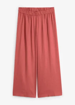 bonprix Nachhaltigere Materialien|Hosen^Weite Culotte aus nachhaltiger Viskose marsalabraun