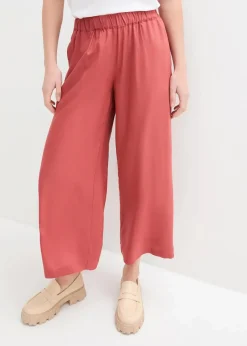 bonprix Nachhaltigere Materialien|Hosen^Weite Culotte aus nachhaltiger Viskose marsalabraun