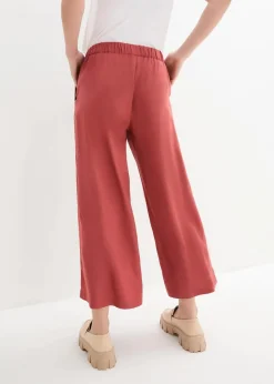 bonprix Nachhaltigere Materialien|Hosen^Weite Culotte aus nachhaltiger Viskose marsalabraun