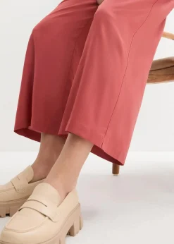 bonprix Nachhaltigere Materialien|Hosen^Weite Culotte aus nachhaltiger Viskose marsalabraun