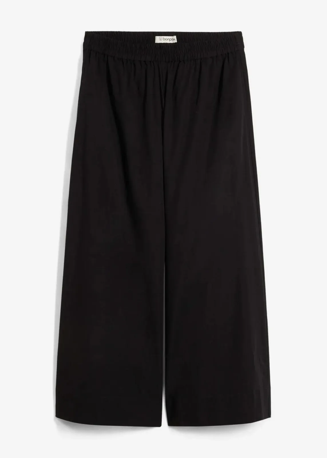 bonprix Hosen|Zweiteiler & Sets^Weite Culotte aus reiner Baumwolle schwarz