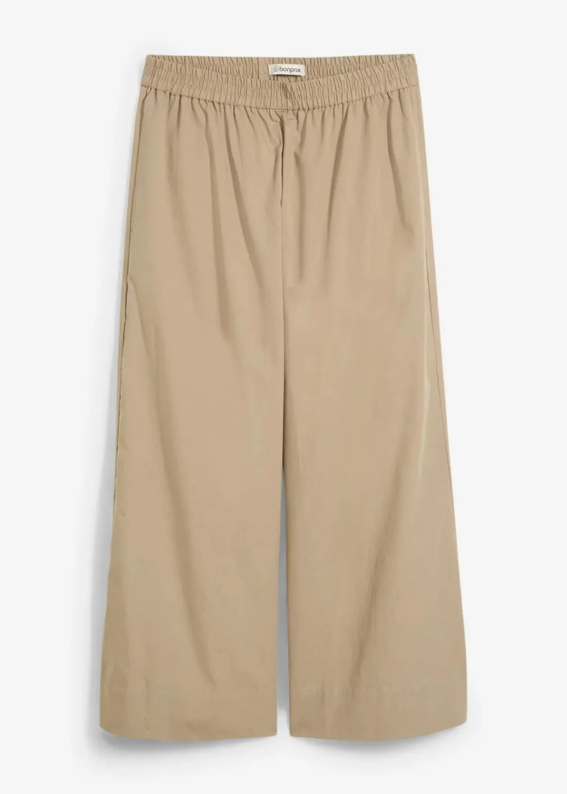 bonprix Bekleidung·Kleider|Zweiteiler & Sets^Weite Culotte aus reiner Baumwolle new khaki