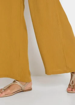 bonprix Hosen|Bekleidung·Kleider^Weite Hose dunkelgelb