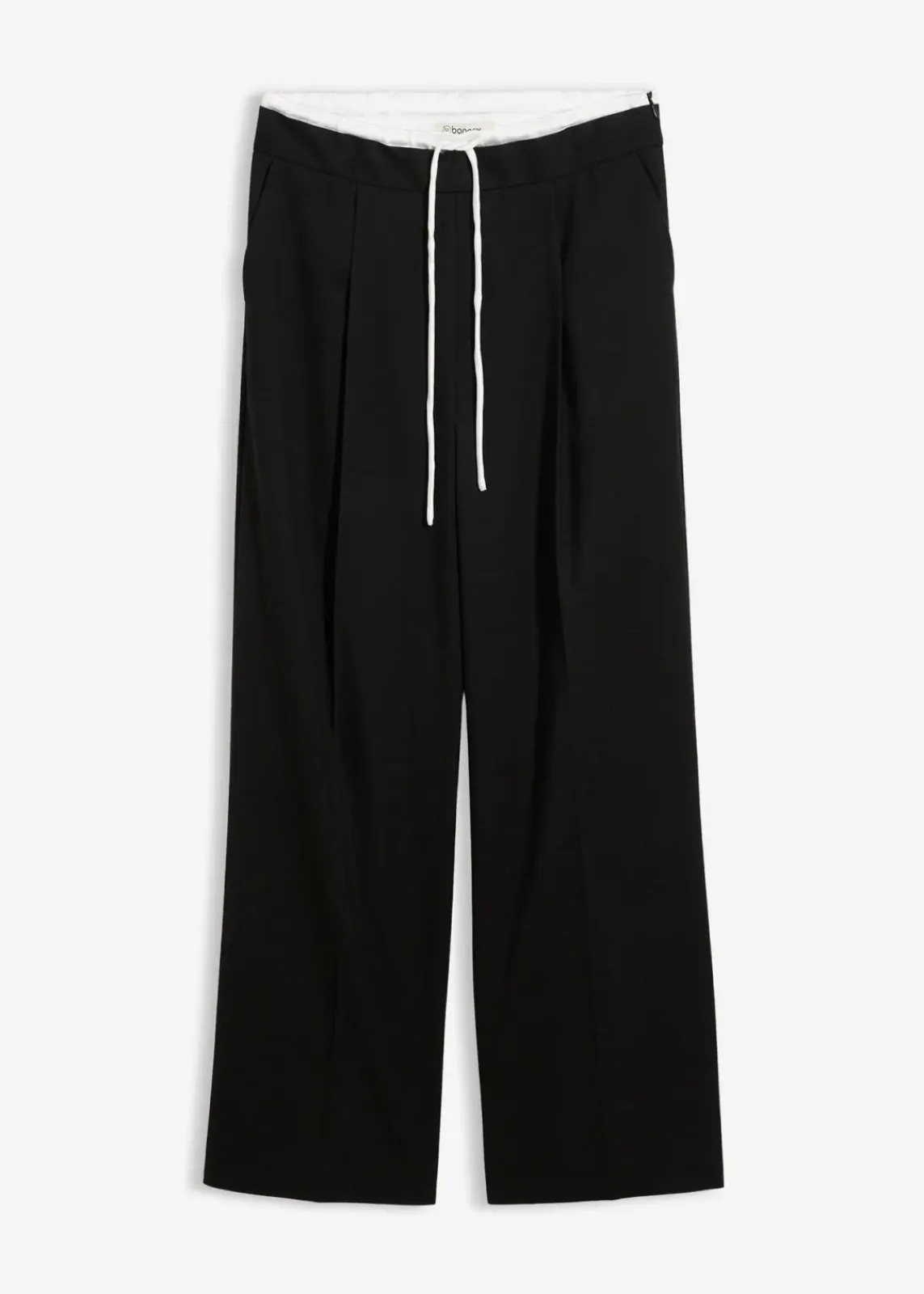 bonprix Hosen|Bekleidung·Kleider^Weite Hose aus Viskose-Mix schwarz