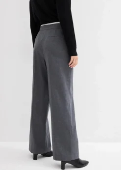 bonprix Bekleidung·Kleider|Hosen^Weite Hose aus Viskose-Mix anthrazit meliert