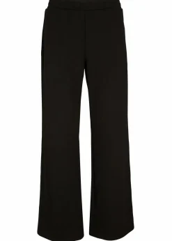bonprix Bekleidung·Kleider|Hosen^Weite Hose mit Gummibund aus Viskosemix schwarz neu