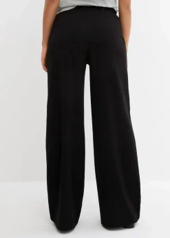 bonprix Bekleidung·Kleider|Hosen^Weite Marlenehose schwarz