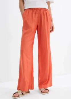 bonprix Bekleidung·Kleider|Hosen^Weite Palazzo-Hose mit Bequembund zimtrot