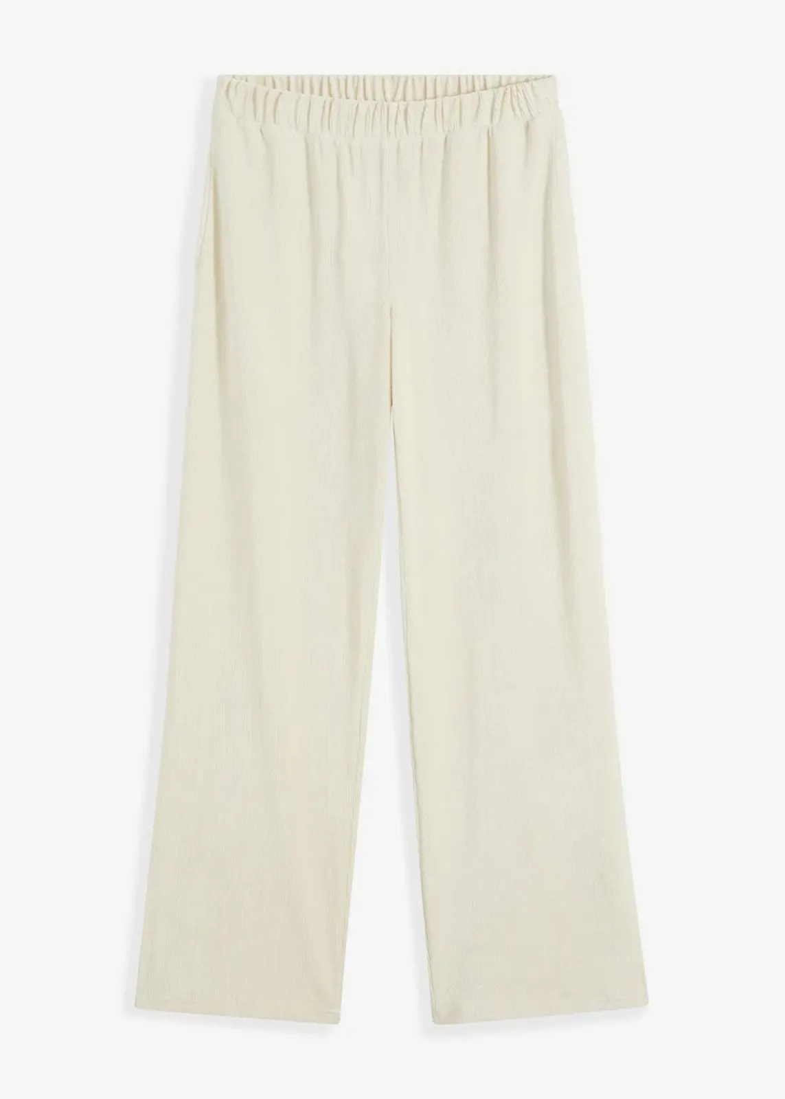 bonprix Hosen|Bekleidung·Kleider^Weite Schlupfhose in Cordoptik cremeweiß