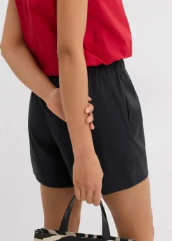 bonprix Bekleidung·Outdoorbekleidung|Bekleidung·Kleider^Weite Shorts schwarz