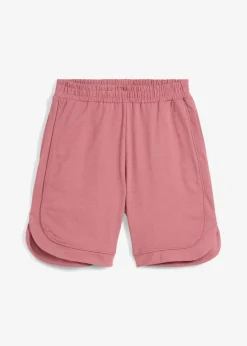 bonprix Hosen|Shorts^Weite Sweat-Shorts aus Baumwoll-Mix softbeere meliert