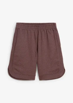bonprix Bekleidung·Outdoorbekleidung|Bekleidung·Kleider^Weite Sweat-Shorts aus Baumwoll-Mix terrabraun meliert