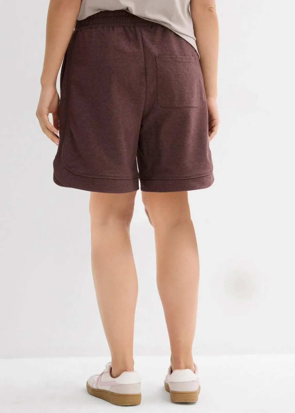 bonprix Bekleidung·Outdoorbekleidung|Bekleidung·Kleider^Weite Sweat-Shorts aus Baumwoll-Mix terrabraun meliert