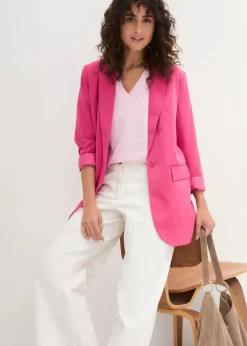 bonprix Shirts & Tops|Basics^Weites Long-Shirt mit V-Ausschnitt, Kurzarm (5er Pack) kristallrosa + pastellmint + mattaqua + rauchflieder + weiß