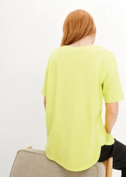 bonprix Shirts & Tops^Weites T-Shirt aus Bio-Baumwolle limettengrün