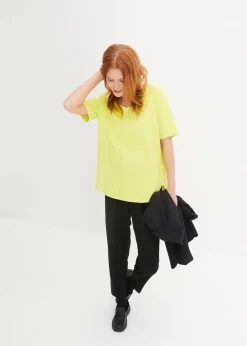 bonprix Shirts & Tops^Weites T-Shirt aus Bio-Baumwolle limettengrün