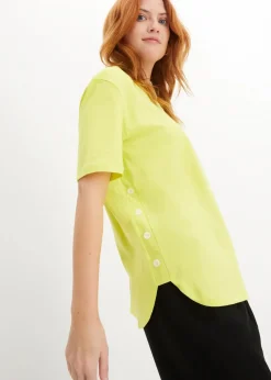 bonprix Shirts & Tops^Weites T-Shirt aus Bio-Baumwolle limettengrün