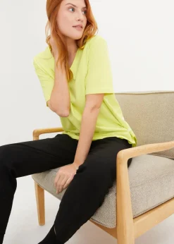 bonprix Shirts & Tops^Weites T-Shirt aus Bio-Baumwolle limettengrün