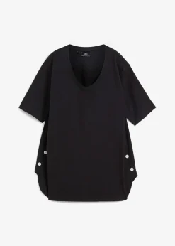 bonprix Shirts & Tops^Weites T-Shirt aus Bio-Baumwolle schwarz