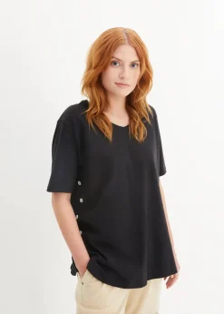 bonprix Shirts & Tops^Weites T-Shirt aus Bio-Baumwolle schwarz