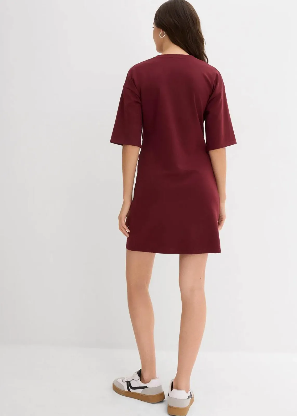bonprix Kleider|Bekleidung·Pullover & Strickjacken^Weites T-Shirt Kleid ahornrot