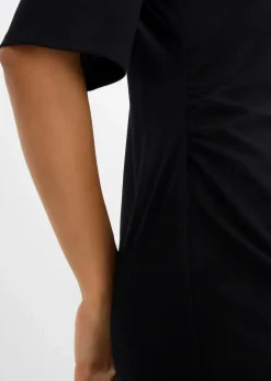 bonprix Bekleidung·Pullover & Strickjacken|Kleider^Weites T-Shirt Kleid schwarz
