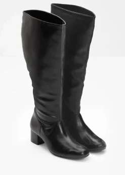 bonprix Stiefel^Weitschaftstiefel schwarz