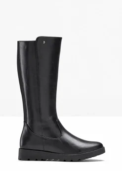 bonprix Stiefel|Schuhe & Accessoires In Spezialgrößen·Elastischer Schaft^Weitschaftstiefel schwarz
