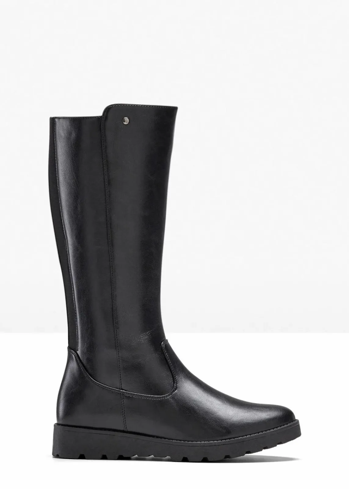 bonprix Stiefel|Schuhe & Accessoires In Spezialgrößen·Elastischer Schaft^Weitschaftstiefel schwarz