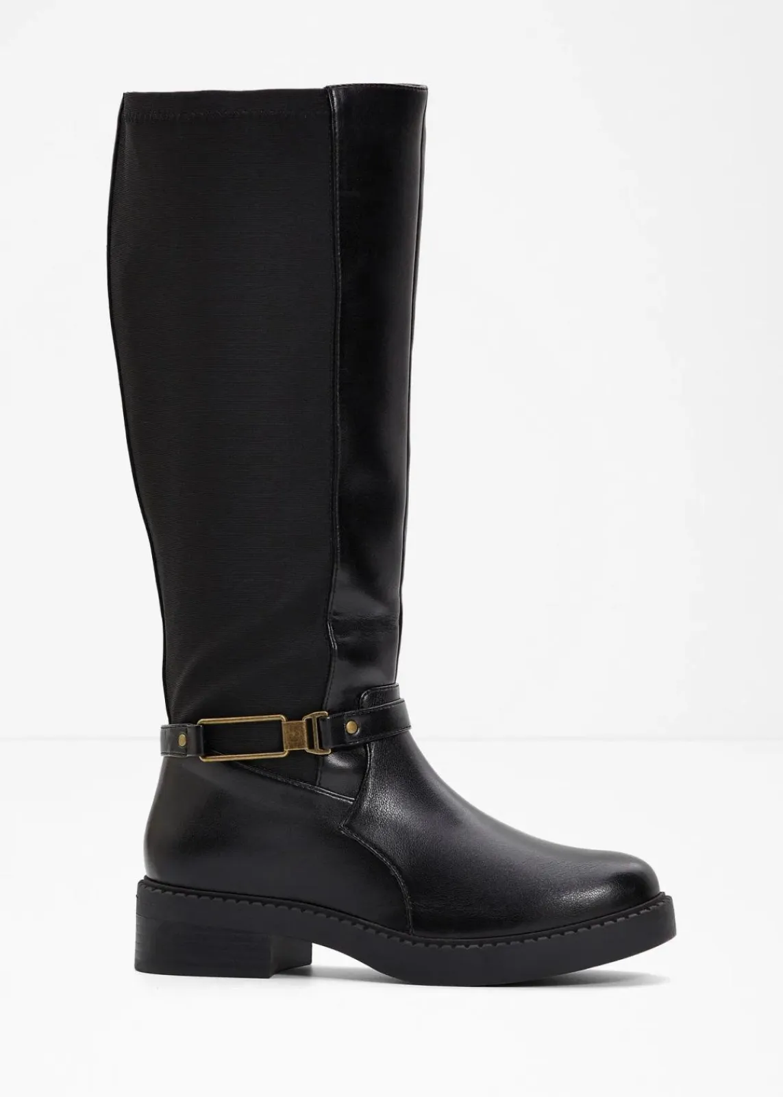 bonprix Schuhe & Accessoires In Spezialgrößen·Weite Schuhe|Schuhe & Accessoires In Spezialgrößen·Elastischer Schaft^Weitschaftstiefel schwarz