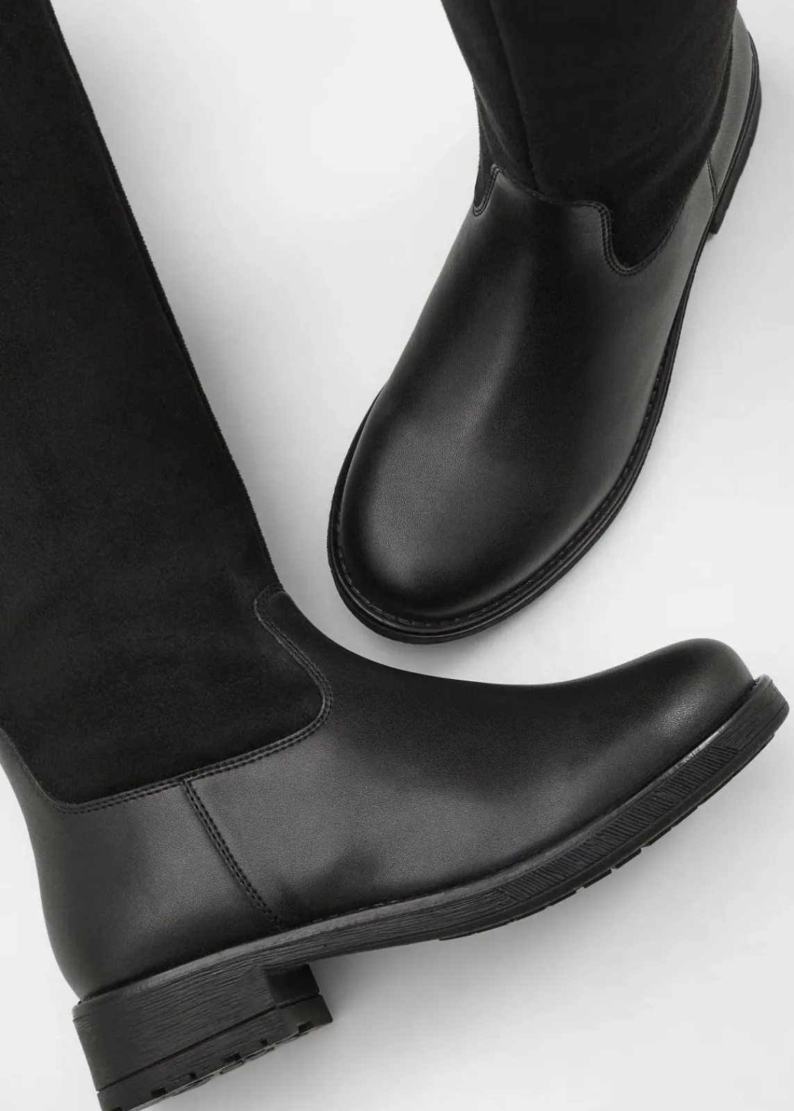 bonprix Stiefel^Weitschaftstiefel schwarz